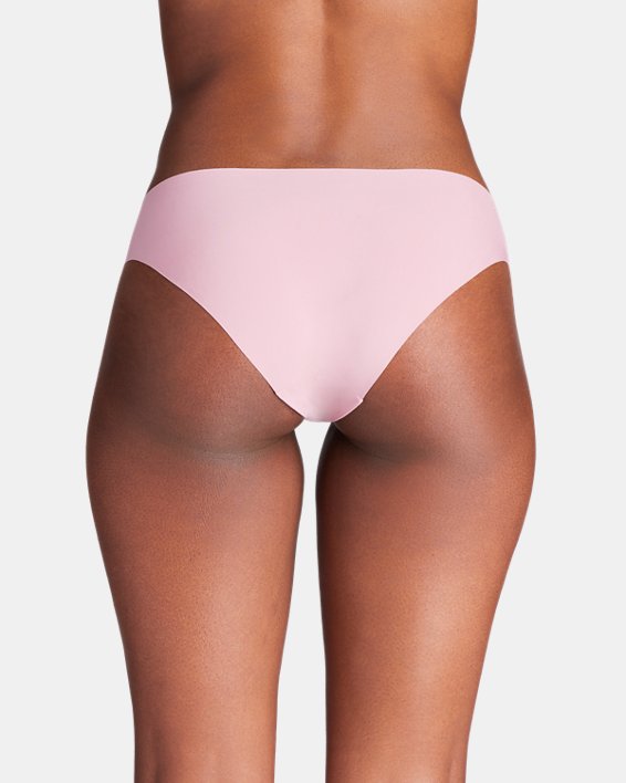 Bikini UA Pure Stretch No Show da donna - Confezione da 3 paia, Pink, pdpMainDesktop image number 1